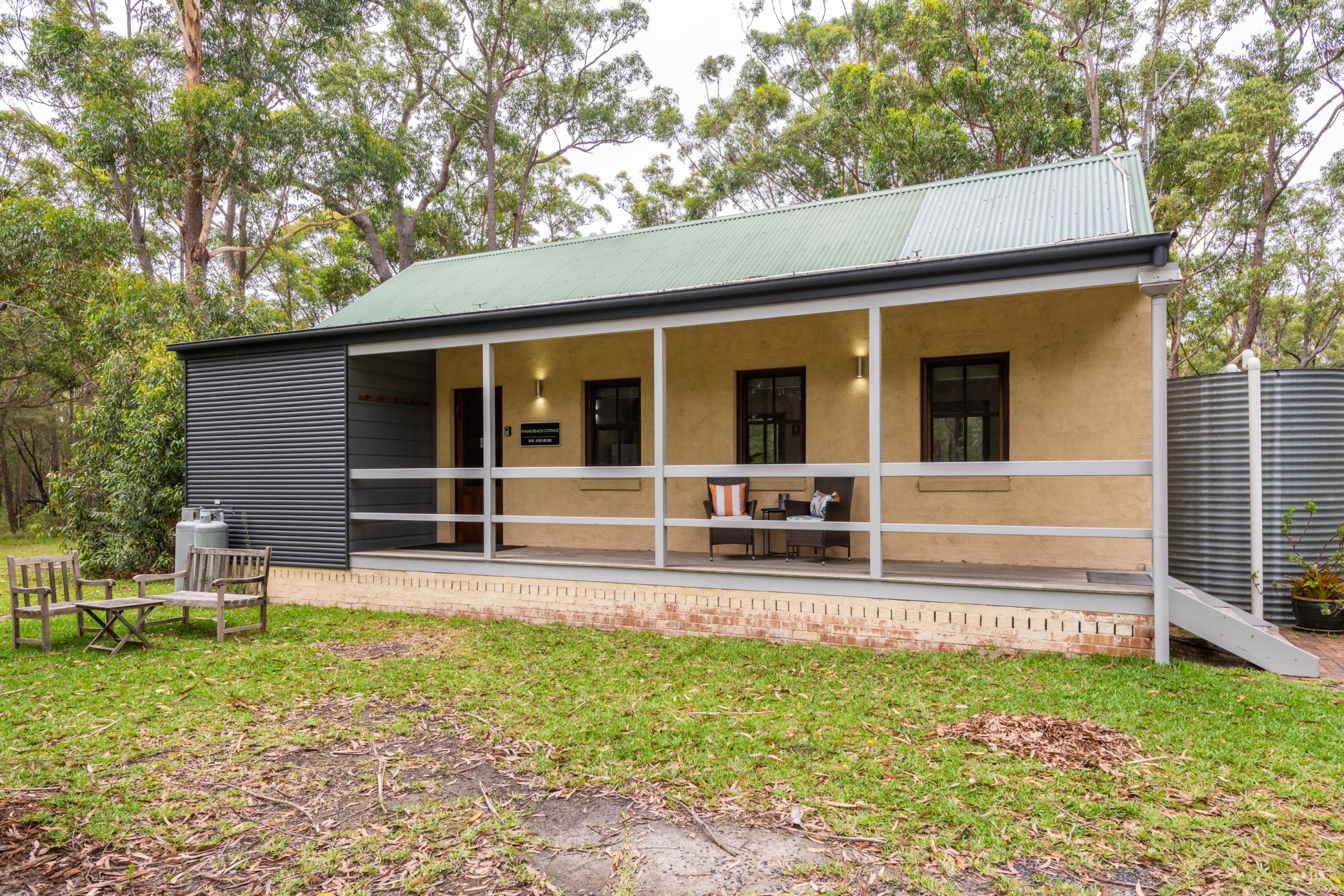 Secluded cottage accommodation in Jervis Bay with natural surroundings, ideal for rest and slow travel experiences