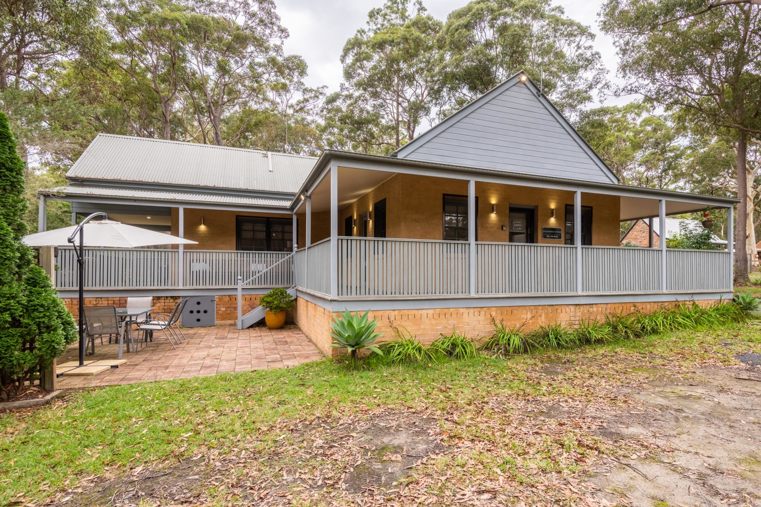 Charming South Coast cottage accommodation surrounded by native bushland, offering a peaceful and relaxing getaway in Jervis Bay