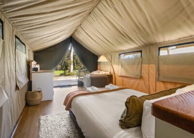 bay and bush jervis bay shoalhaven glamping safari tents airconditioning bed and breakfast included huskisson vincentia offer hotel retreat airbnb booking.com camping visit nsw paperbark camp