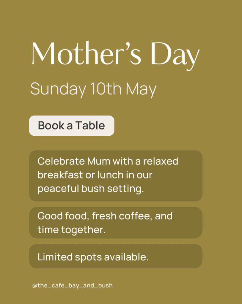 Mothers Day Gift Getaway Brunch Lunch Breakfast Jervis Bay Huskisson Vincentia Where to eat best cafe shoalhaven new offer event activity present visit south coast